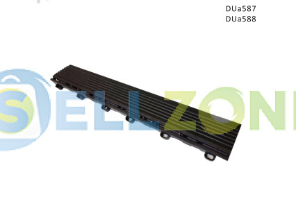 Άκρη για την πλευρά του αρθρωτού δαπέδου PVC για γκαράζ – DUa587/8